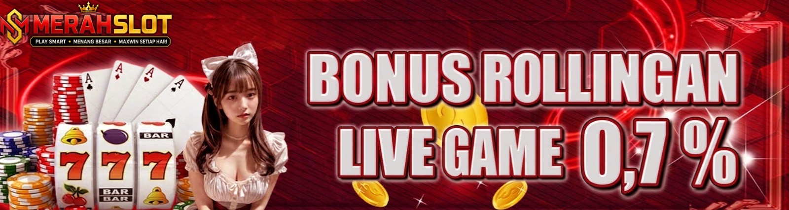 BONUS ROLLINGAN LIVE GAME 0,7%